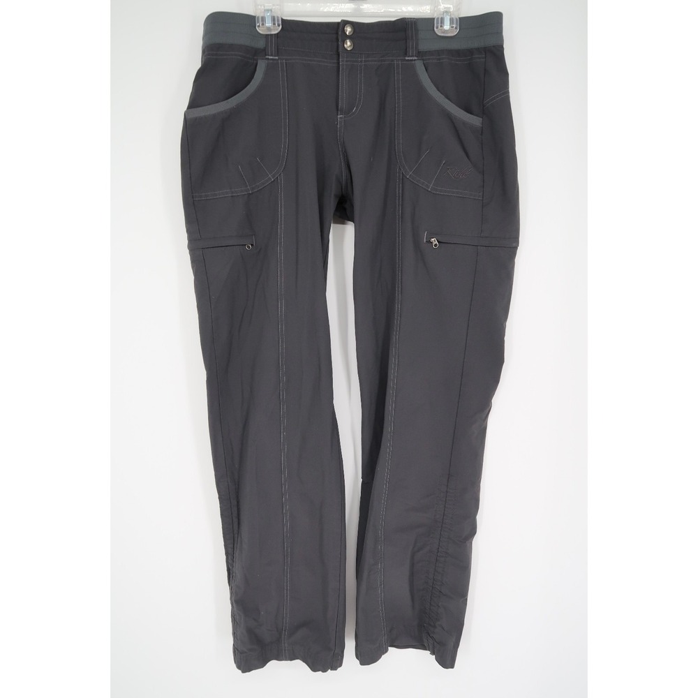 Kuhl Durango Cinch Legs Women's Pants Gray Hiking Outdoor Nylon Size 12 Regular